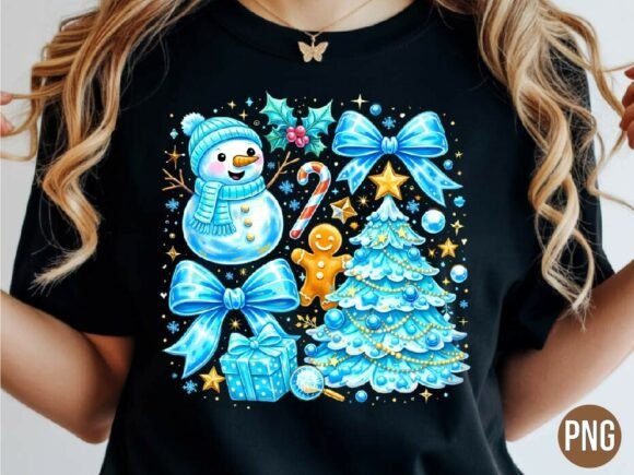 Download Blue Snowman Christmas Elements PNG - Christmas elements png Collection