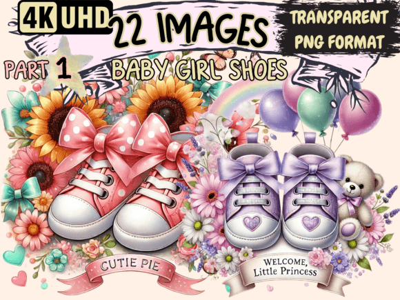 Download Baby Girl Shoes Clipart P1 - Baby girl Collection