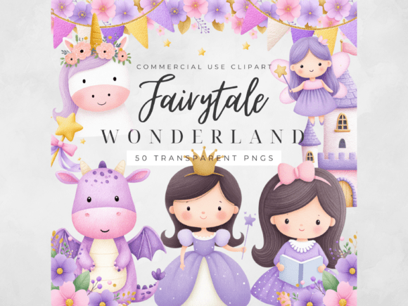 Download Princess Fairytale Clipart Watercolor PN - Fairytale Collection
