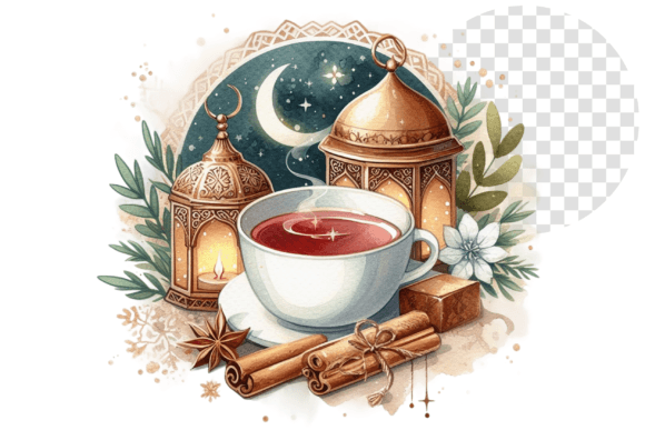 Download TeaJoy Eid Bliss Cozy Watercolor Cup - Cozy watercolor Collection