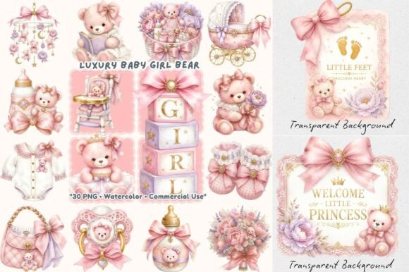Download Grandmillennial Luxury Baby Girl Teddy - Baby girl Collection