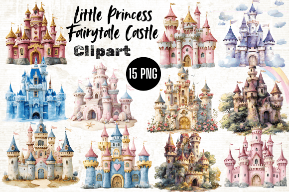 Download Little Princess Fairytale Castle Clipart - Fairytale Collection