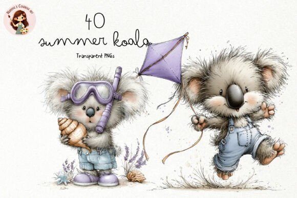 Download Cute Summer Koala PNG Clipart - Koala Collection