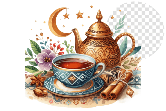 Download TeaJoy Eid Bliss Cozy Watercolor Cup - Cozy watercolor Collection