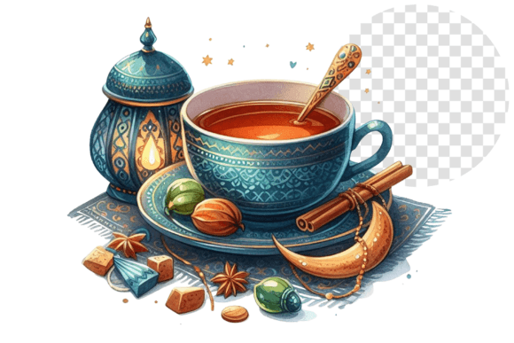 Download TeaJoy Eid Bliss Cozy Watercolor Cup - Cozy watercolor Collection