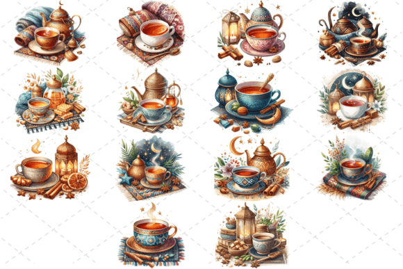 Download TeaJoy Eid Bliss Cozy Watercolor Cup - Cozy watercolor Collection