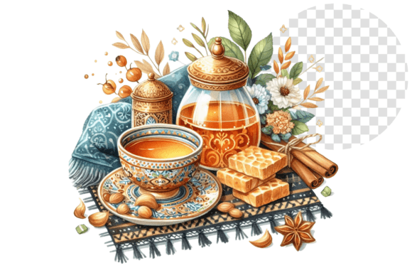 Download TeaJoy Eid Bliss Cozy Watercolor Cup - Cozy watercolor Collection