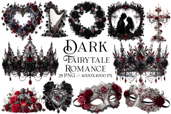Download Dark Fairytale Romance Clipart - Fairytale Collection