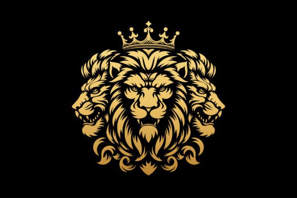 Download Golden Three Lion Kings - Lion Collection