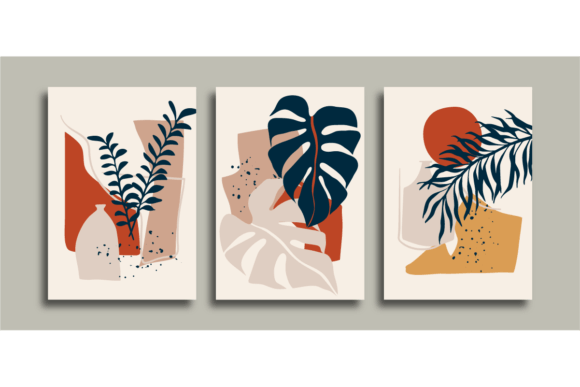 Download Mid Century Wall Art Monstera Background - Monstera Collection